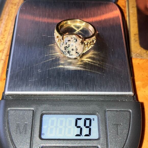 Natural Yooperlite Sterling Silver Ring Size 8 - Picture 9 of 10